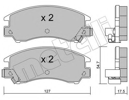 22-0241-0 METELLI Brake System Brake Pad Set, disc brake