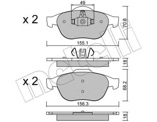 22-0336-2 METELLI Cylinder Head Gasket, cylinder head cover
