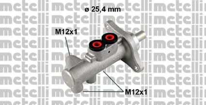 05-0609 METELLI Brake System Brake Master Cylinder