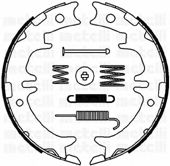 53-0439K METELLI Brake System Brake Shoe Set, parking brake