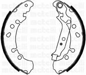 53-0454 METELLI Brake System Brake Shoe Set