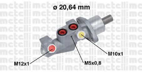 05-0750 METELLI Brake System Brake Master Cylinder