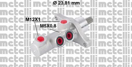 05-0772 METELLI Brake System Brake Master Cylinder