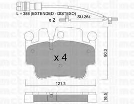 22-0657-1K METELLI Brake System Brake Pad Set, disc brake