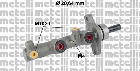 05-0589 METELLI Brake System Brake Master Cylinder
