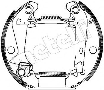 51-0035 METELLI Brake System Brake Shoe Set