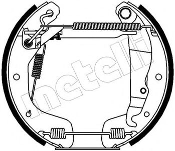 51-0124 METELLI Brake System Brake Shoe Set