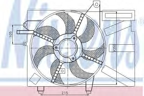 85035 NISSENS Fan, radiator