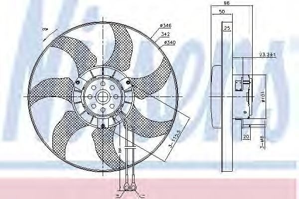 85802 NISSENS Fan, radiator