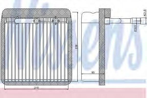 92193 NISSENS Evaporator, air conditioning