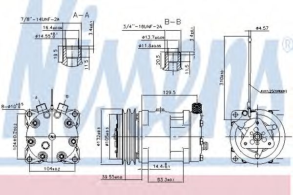 89461 NISSENS Compressor, air conditioning