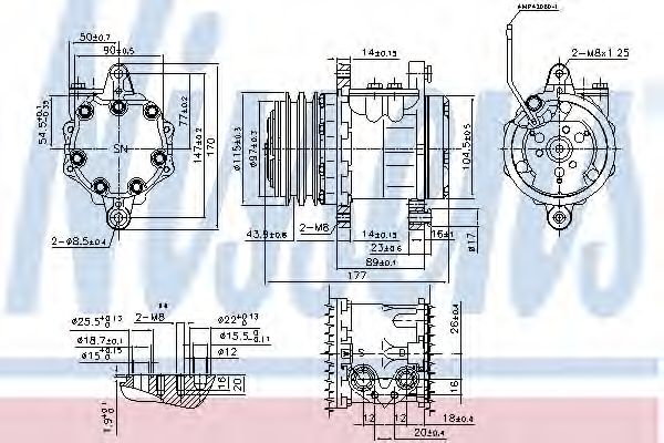 89691 NISSENS Compressor, air conditioning
