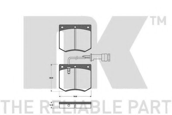 222509 NK Gasket Set, cylinder head