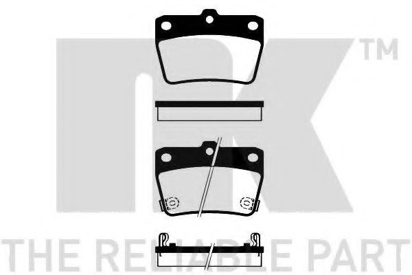 224556 NK Brake System Brake Pad Set, disc brake