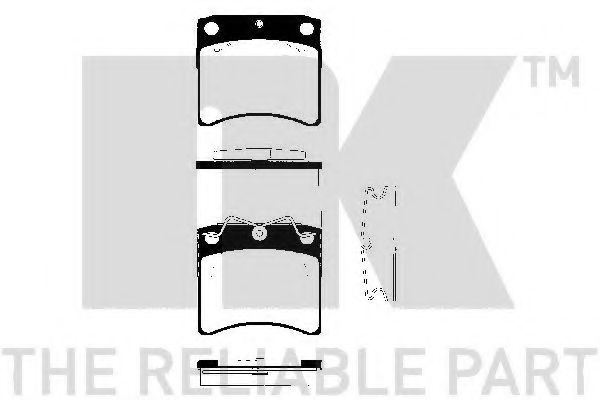 224738 NK Brake System Brake Pad Set, disc brake
