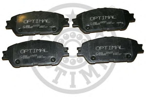 12-255 OPTIMAL Brake Pad Set, disc brake