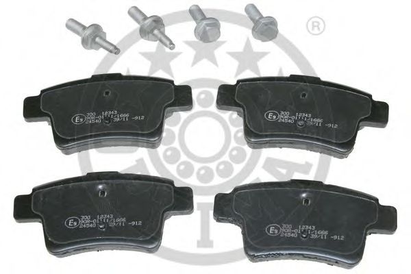 12343 OPTIMAL Brake System Brake Pad Set, disc brake