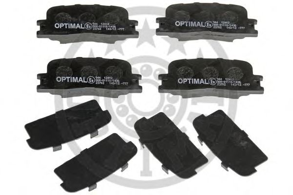 12412 OPTIMAL Brake Pad Set, disc brake