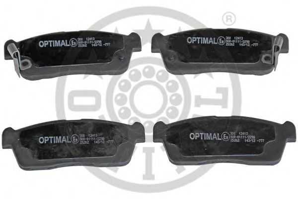 12413 OPTIMAL Brake Pad Set, disc brake