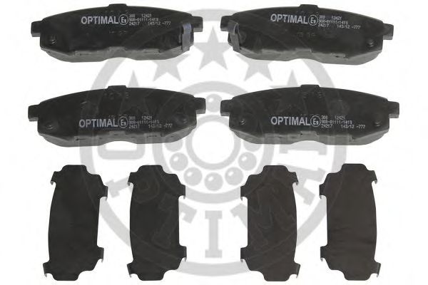 12421 OPTIMAL Brake Pad Set, disc brake