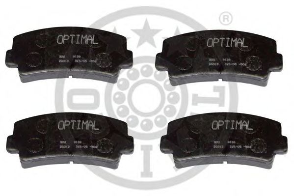 9138 OPTIMAL Brake Pad Set, disc brake
