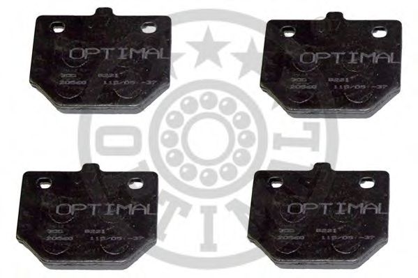9221 OPTIMAL Brake Pad Set, disc brake