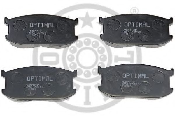 9254 OPTIMAL Brake Pad Set, disc brake