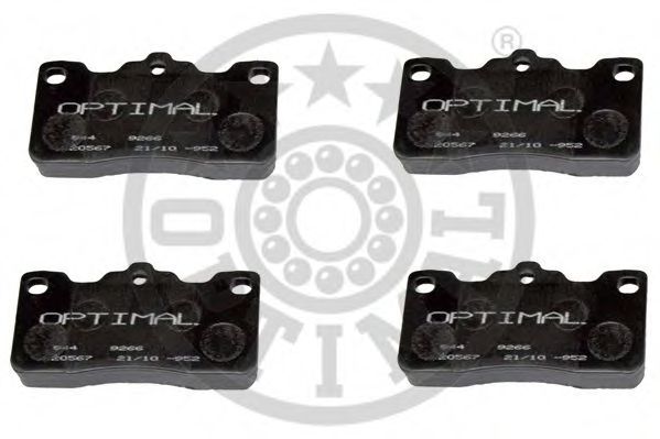 9266 OPTIMAL Brake Pad Set, disc brake