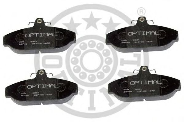9321 OPTIMAL Brake System Accessory Kit, disc brake pads