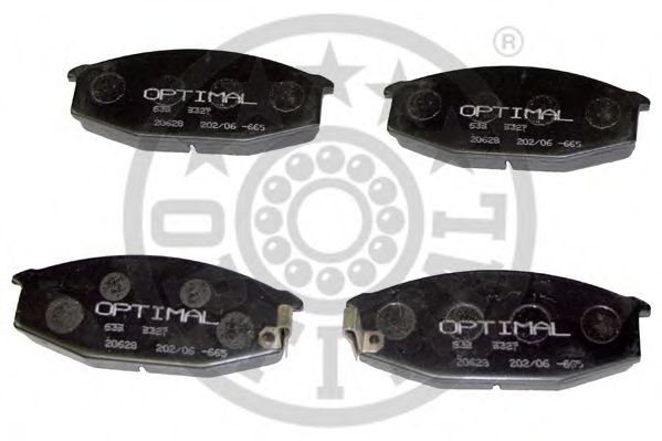 9327 OPTIMAL Brake Pad Set, disc brake