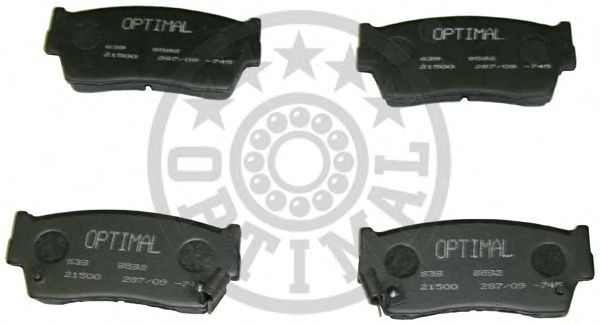 9592 OPTIMAL Brake Pad Set, disc brake
