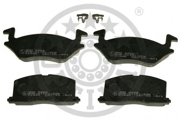 9668 OPTIMAL Brake System Brake Pad Set, disc brake