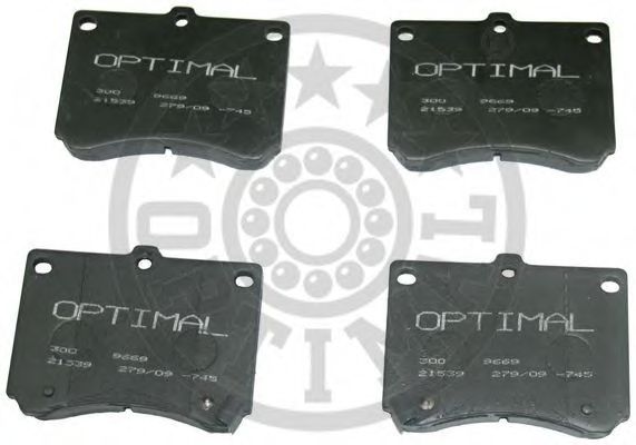 9669 OPTIMAL Brake Pad Set, disc brake