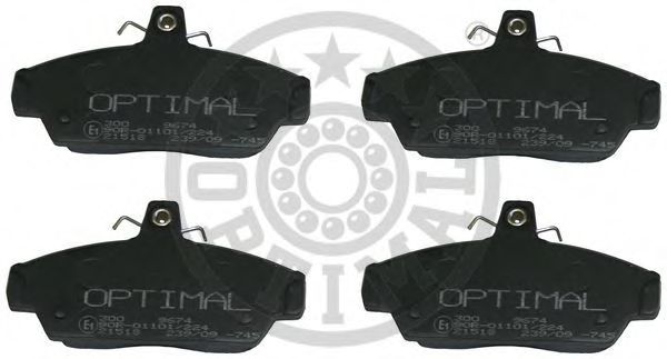 9674 OPTIMAL Brake Pad Set, disc brake