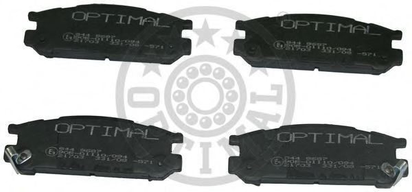 9687 OPTIMAL Brake Pad Set, disc brake