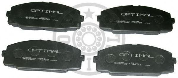 9818 OPTIMAL Brake Pad Set, disc brake