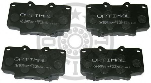 9836 OPTIMAL Brake Pad Set, disc brake
