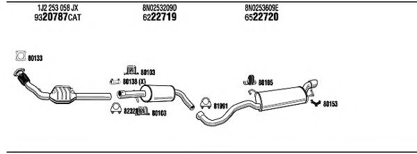 AD21001B WALKER Exhaust System