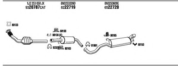 AD21002B WALKER Exhaust System