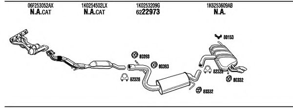 AD23058 WALKER Exhaust System