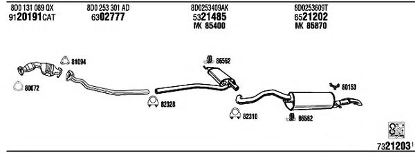 AD25024 WALKER Exhaust System