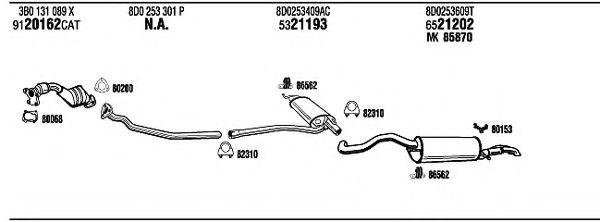 AD25028 WALKER Exhaust System