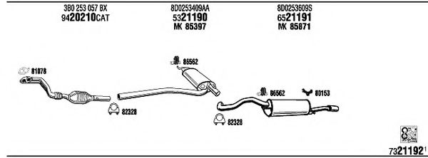AD25039 WALKER Exhaust System