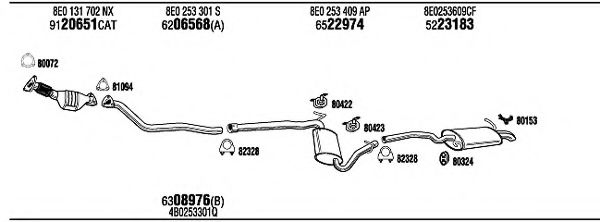 AD25045 WALKER Exhaust System