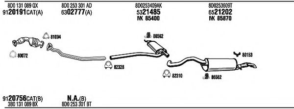 AD25067 WALKER Exhaust System Exhaust System