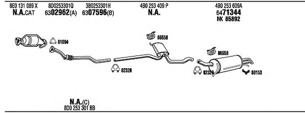 AD25163 WALKER Exhaust System