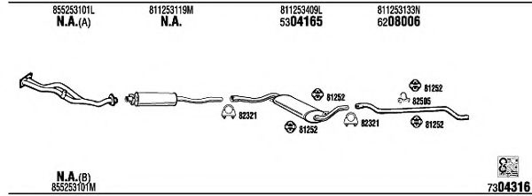 AD33433 WALKER Exhaust System Exhaust System