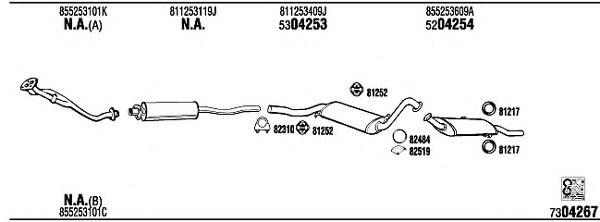 AD36005B WALKER Exhaust System