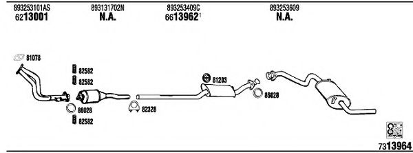 AD36028 WALKER Exhaust System