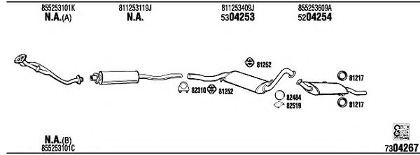 AD40302A WALKER Exhaust System Exhaust System